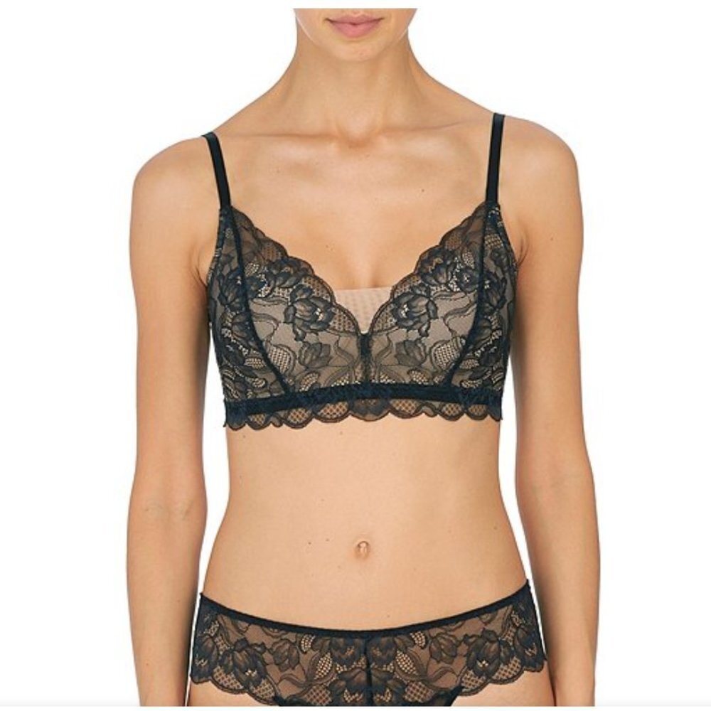 NWT - Natori - Muse - Full Fit Wire-Free Lace Bralette (Size: 32C) - Picture 4 of 5